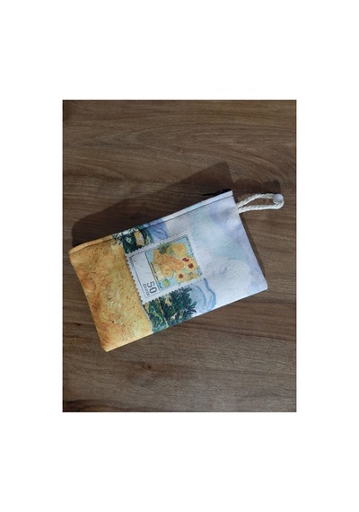 Van Gogh Sanat - 50 Cents Pul Desenli Tasarım Bez Kalemlik-cüzdan Diğer