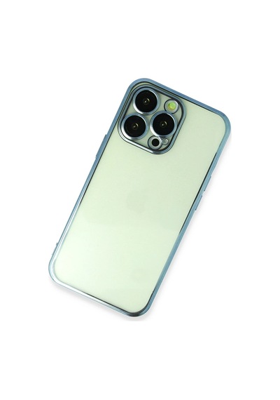 Newface - 146 - İphone 13 Pro Kılıf Razer Lensli Silikon - - Edntrend - Açık Mavi