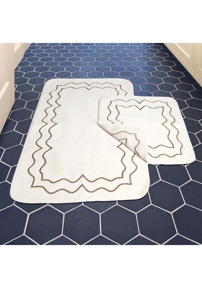 Helena 2'li Nakışlı 60 X 100cm Banyo Paspas Seti Vizon Diğer