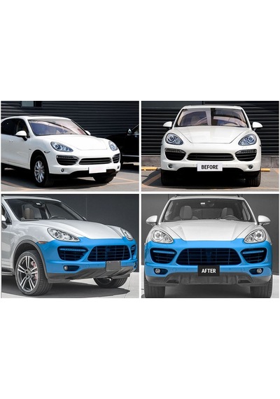 Porsche Cayenne Uyumlu Turbo Görünüm Ön Tampon Komple 11-14