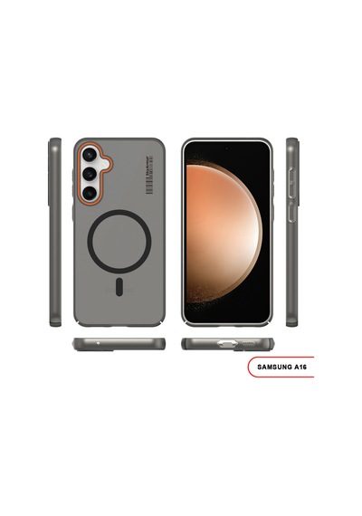 Samsung Galaxy A16 Uyumlu Mat Sert Klein Kılıf Siyah