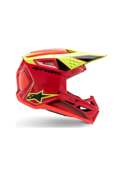 Alpinestars Sm3 Youth Fray Off-road Çocuk Genç Motosiklet Kaskı Kırmızı Sarı