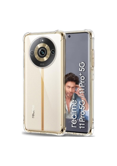 Realme 11 Pro 5g Kapak Kamera Korumalı Airbag Antishock Köşe Korumalı Şeffaf Silikon Kılıf