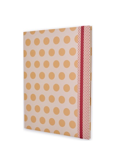 19x25 Ciltli Dotty - Orange Polka Çok Renkli