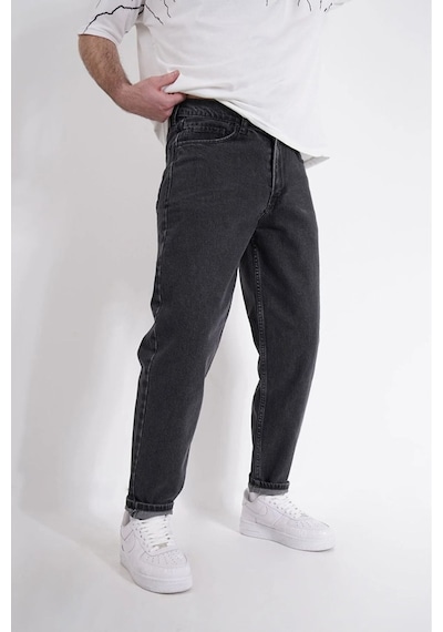 Erkek Füme Boyfriend Pantolon Füme