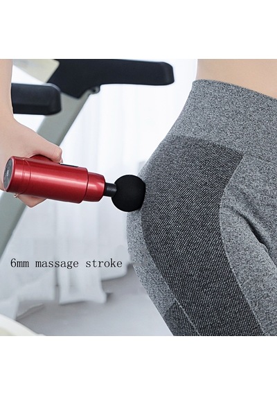 Sones Fasya Masaj Aleti Mini Elektrikli Kas Masaj Aleti Taşınabilir Fitness Kas  Masaj Aleti Düğmesi Üstün Kırmızı