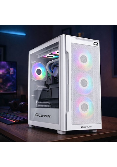 Quantum Snapfire SP1410 i5-14400F 16 GB 512 GB SSD 8 GB RTX5060 Dos Masaüstü Oyuncu Bilgisayarı Beyaz