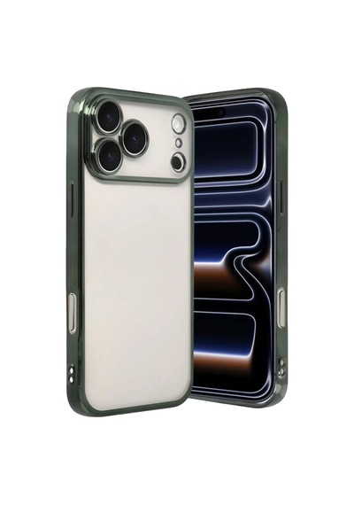 Newface Apple İphone 17 Pro Razer Lensli Silikon - Yeşil