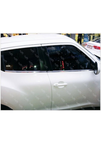 Nıssan Juke Cam Çıtası Paslanmaz Çelik Krom 4 Prç