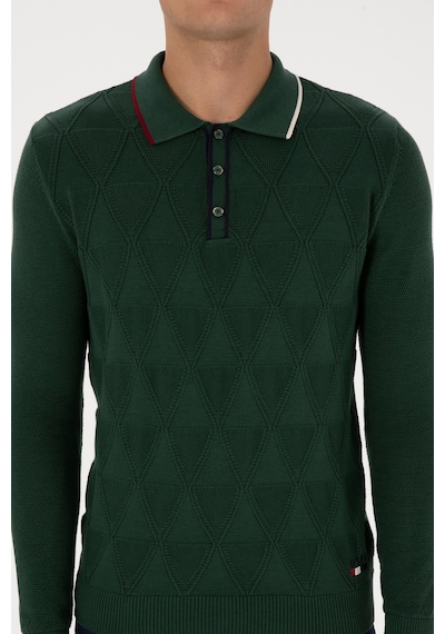 U.s. Polo Assn. Erkek Koyu Yeşil Kazak /triko 50308307-vr079 Koyu Yesıl