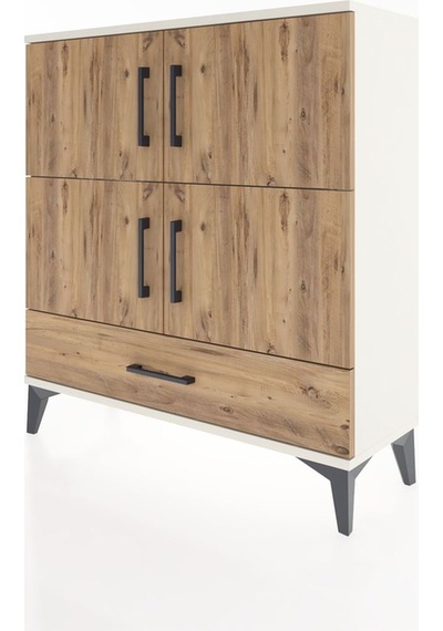Arges Şifonyer 4 Raflı Tek Çekmeceli 4 Kapaklı 88x30x96 Aytaş... Aytaşı