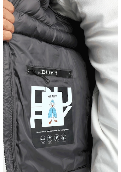 Dufy Antrasit Kapitone Slim Fit Erkek Mont-25289 Antrasit