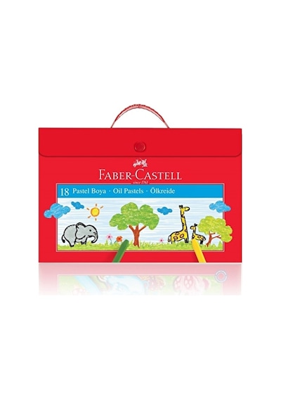 4 Adet Faber Castell 18'li Çantalı Pastel Boya