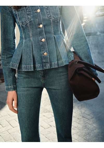 Koton Pamuklu Dar Kalıp Düğmeli İspanyol Paça Denim Pantolon - Flare Jeans Green Cast 7wal40103md Yeşil Koton Pamuklu Dar Kalıp Düğmeli İspanyol Paça Denim Pantolon - Flare Jeans Green Cast 7wal40103md Yeşil
