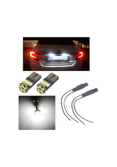 Fıat Egea Led Plaka Ampulü T10 15 Led ve Arıza Kesici
