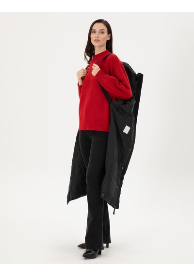 Pierre Cardin Kadın Siyah Kaban 50290312-vr046 Siyah