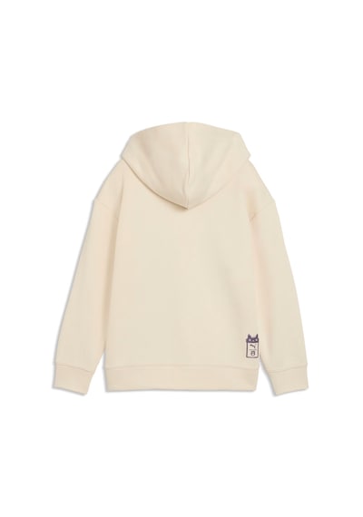 Puma X Gabbys Dollhouse Çocuk Baskılı Geniş Kesim Kapüşonlu Sweatshırt 634928 87 Beyaz