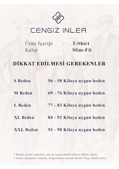 Cengiz İnler Yarım Fermuarlı Desenli Merserize Erkek Triko T-shirt 001