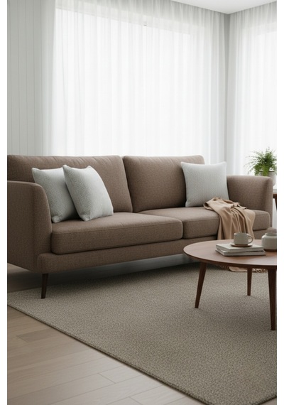 Chevron Bohem Dekoratif Punch Yastık Kırlent Kılıfı Açık Gri 45 x 45