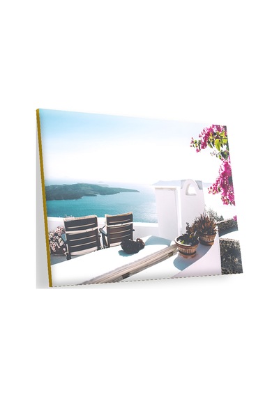 Cakasepetim Adalar Ve Deniz Manzaralı Balkon Ahşap Mdf Tablo