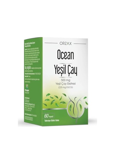 Orzax Green Tea 500 Mg 60 Kapsül
