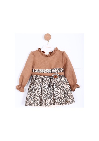 Xo Kids Kiz Çocuk Elbise 6-24 Ay 3131 Kahverengi
