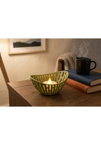 Lumanest Dekoratif Tealight Mumluk Haki