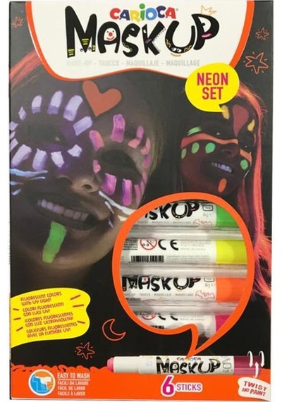 Carioca Fosforlu Yüz Boyası 6 Renk 43156