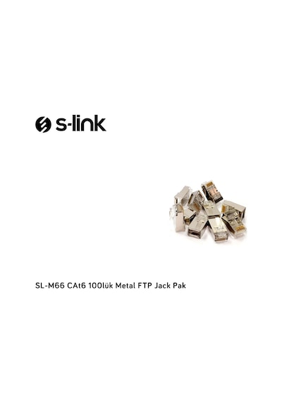 S-Link SL-M66 CAT6 100'lü FTP Metal Jack