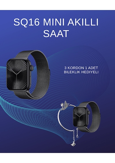 Sq-16 Mini Series 10 Akıllı Saat Spor Modları, Bildirim Ve Müzik Kontrolü - Lisinya