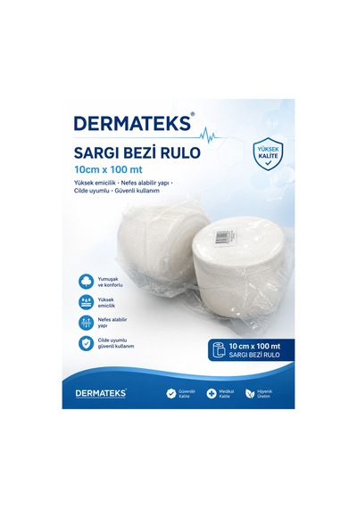 10cm 100mt Rulo Sargı Bezi 3lü