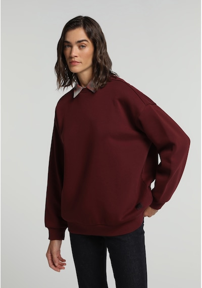 Colin's Colins Relaxed Fit Yuvarlak Yaka Baskılı Kadın Bordo Sweatshirt Cl1080989 Q1.v2 Bur Çok Renkli