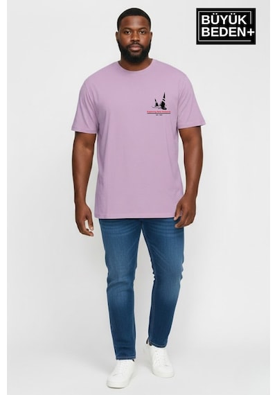 Superlife Erkek Büyük Beden Yelken Baskılı 3xl-6xl Bisiklet Yaka Tshırt Spr26bts510-11 Lila Superlife Erkek Büyük Beden Yelken Baskılı 3xl-6xl Bisiklet Yaka Tshırt Spr26bts510-11 Lila