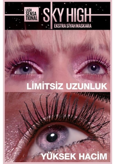 Lash Sensational Sky High Cosmic Black Maskara & Instant Eraser Kapatıcı - 01 Light pktlsskyhiar-9357 Diğer