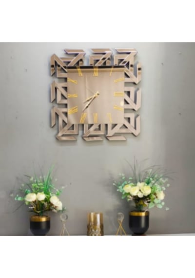 Z01 Z Kare Saat 70x70 Cm Çok Renkli