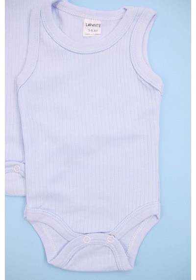 Fitilli Mavi 3'lü Bebek Çıtçıtlı Body/zıbın Mavi