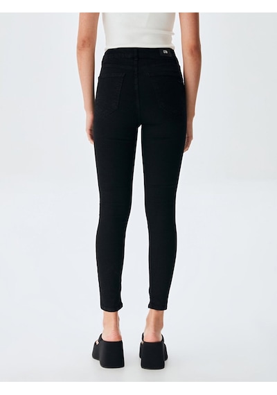 Ltb Marcella X Dar Paça Yüksek Bel Jean Pantolon 010095156016195 200 Siyah