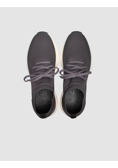 Cabani Triko & Hakiki Dana Deri Gri Erkek Sneaker Gri
