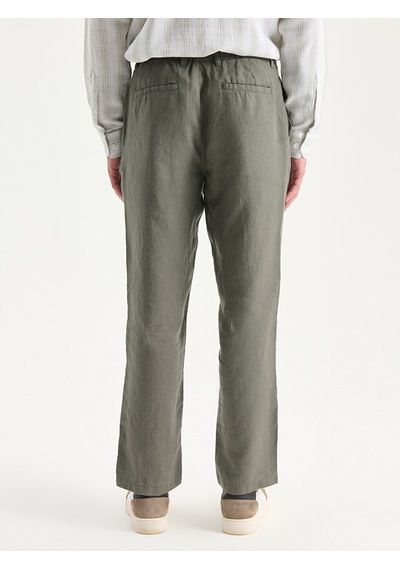 Lcw Vision Haki Regular Fit %100 Keten Erkek Pantolon