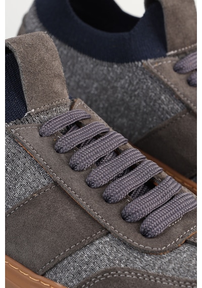 Bisse Erkek Örme Sneaker Spor Ayakkabı Gri Ayk25y25005 D55