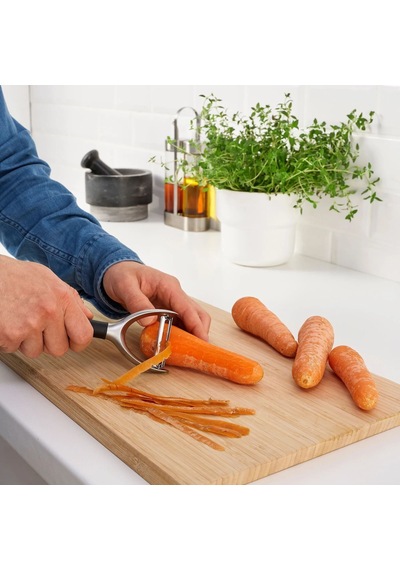 Ikea Vardefull Meyve Ve Sebze Soyacağı 18 Cm Krom Siyah Çok Renkli