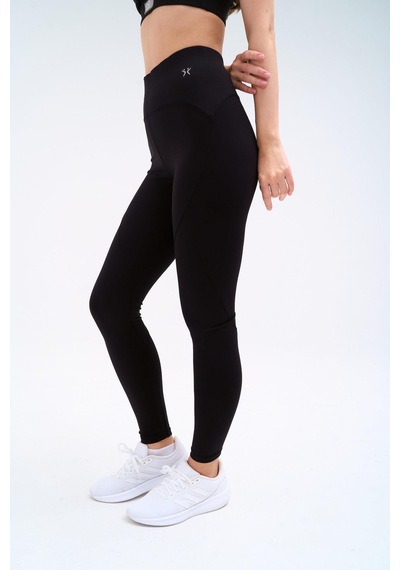 Normal People Lea - Yüksek Bel Toparlayıcı Tayt Activefit Kumaş Siyah