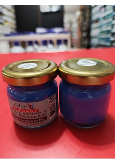 Artelegant Sır Altı Seramik Çini Boyası 40gr 8859 Açık Lacivert