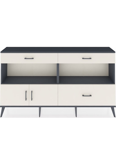 Arges Konsol 2 Raflı 3 Çekmeceli 2 Kapaklı 176x30x99 Antrasit-ayt Antrasit-aytaşı Arges Konsol 2 Raflı 3 Çekmeceli 2 Kapaklı 176x30x99 Antrasit-ayt Antrasit-aytaşı