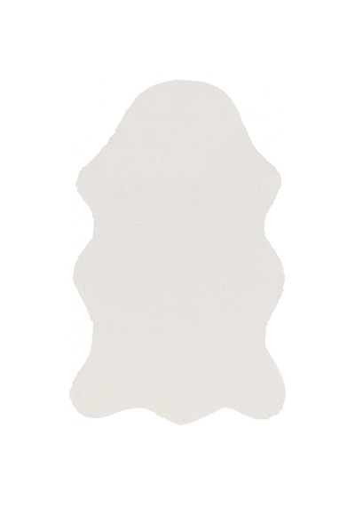 Apex Meloni Krem Peluş Yumuşak Dokulu Yıkanabilir Halı Krem