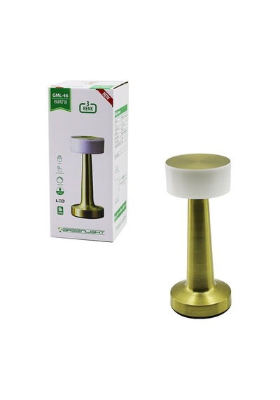 Greenlight Gml-46 Papatya Masa Lambası - Dokunmatik Usb Şarjlı 3 Fonksiyon Renkli Led