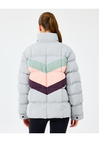Skechers W Puffer Jacket Kadın Gri Mont S2520207-2568 Gri