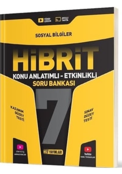 Hız Yayınları 2025 7. Sınıf Sosyal Bilgiler Hibrit - Konu Anlatımlı Soru Bankası