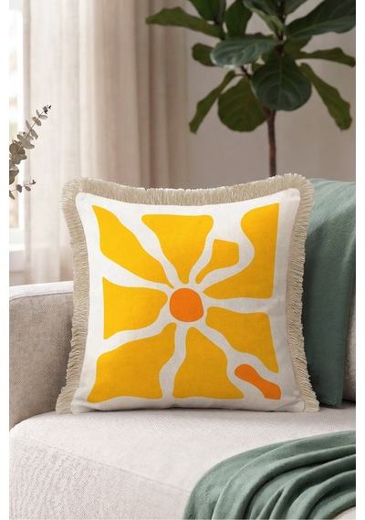 Modern Soyut Çiçek Desenli Saçaklı Yastık Kılıfı-sanatsal Floral Bohem Vizon Püsküllü Kırlent Kılıfı Yalın Düş Saten Modern Soyut Çiçek Desenli Saçaklı Yastık Kılıfı-sanatsal Floral Bohem Vizon Püsküllü Kırlent Kılıfı Yalın Düş Saten