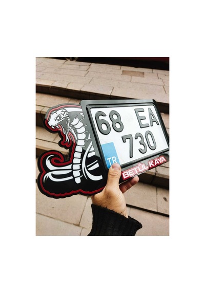 Motorsiklet Plakalık Full Pleksi Cobra İsimli Plakalık Motor Plakalık Lazer Kesim Kişiye Özel - 784761885
